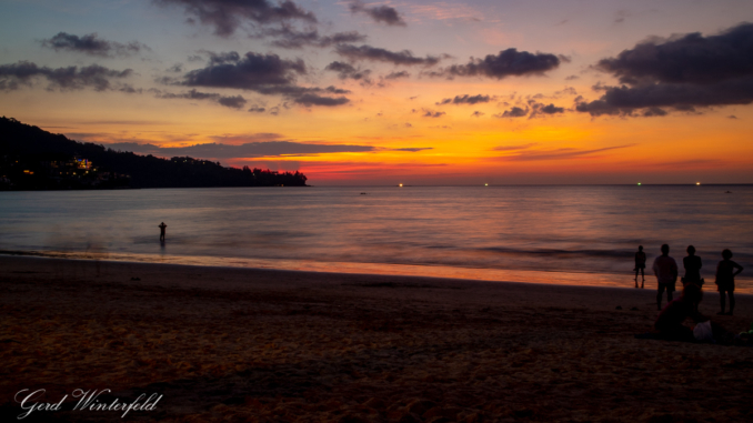 Sunset am Kamala Beach, Phuket